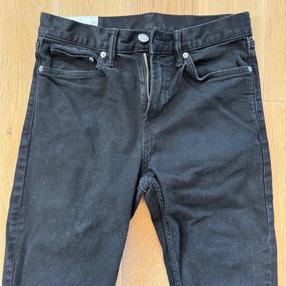 H&M Slim Fit Coupe Etroite Mens Black Denim Jeans Size 28x32 - Picture 2 of 7